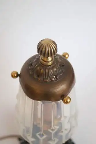 Art Deco Tischlampe "INSPIRATION DOME" Tischleuchte Unikat Messinglampe