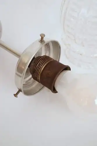 Original Art Deco Deckenlampe "SILVER ACORN" 1920 Hängeleuchte Lampe