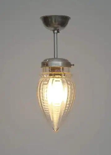 Original Art Deco Deckenlampe "SILVER ACORN" 1920 Hängeleuchte Lampe