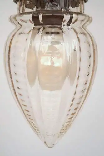 Original Art Deco Deckenlampe "SILVER ACORN" 1920 Hängeleuchte Lampe