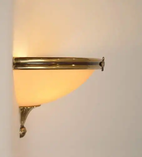 2 Stk. prunkvolle Art Deco Wandleuchten Wandlampen Messinglampen Berlin