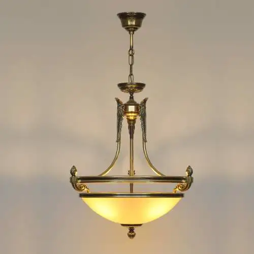 Prunkvolle Art Deco Flur Kronleuchter Messinglampe Hängelampe Deckenleuchte