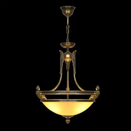 Prunkvolle Art Deco Flur Kronleuchter Messinglampe Hängelampe Deckenleuchte