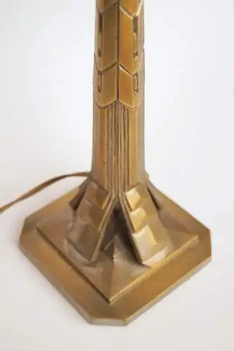 Signierte original französische Art Deco Tischlampe "LA CHIMERE PARIS"  1920