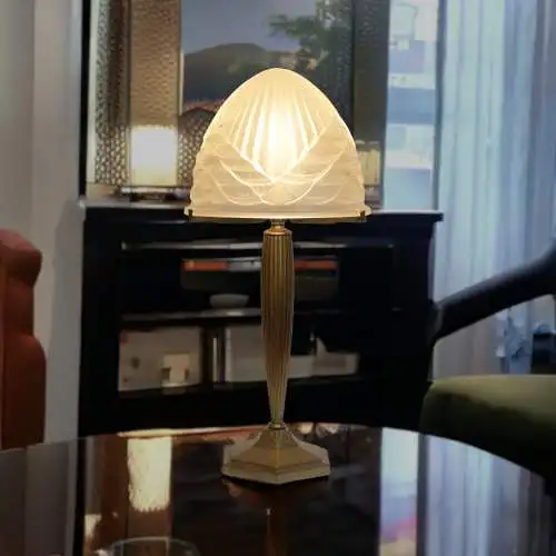Original Art Deco Tischlampe "ECLIPSE" signiert Schneider 1920-1930