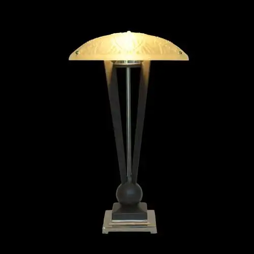 Art Deco Design Tischleuchte "TRINITY SKY" Unikat Tischlampe Einzelstück Lampe