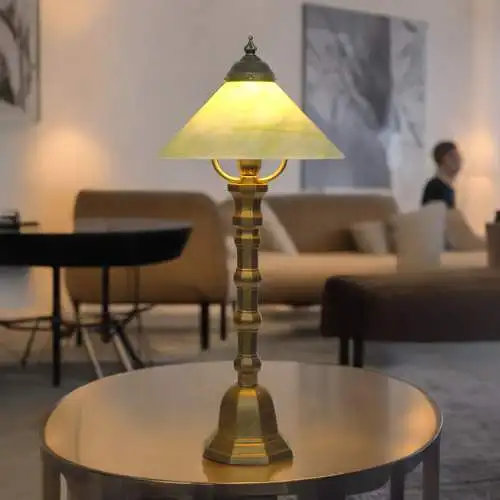 Art Deco Tischleuchte "APPLE PIE" Einzelstück Messinglampe Unikat Tischlampe