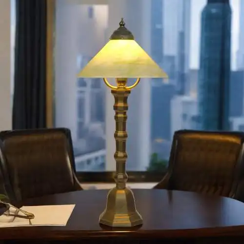 Art Deco Tischleuchte "APPLE PIE" Einzelstück Messinglampe Unikat Tischlampe