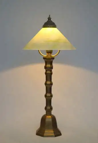 Art Deco Tischleuchte "APPLE PIE" Einzelstück Messinglampe Unikat Tischlampe