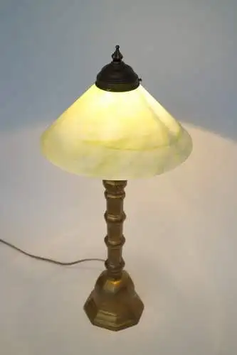 Art Deco Tischleuchte "APPLE PIE" Einzelstück Messinglampe Unikat Tischlampe