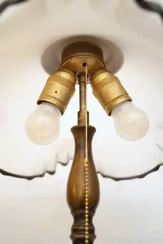 Unikat große Design Tischleuchte "MARGRET" Bronze Messinglampe Einzelstück