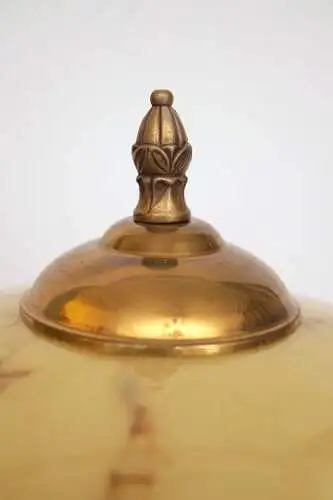 Art Deco Tischleuchte "FRUITY" Unikat 1910 Messinglampe Tischlampe einzigartig