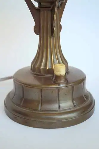 Art Deco Leuchtenuhr "WATCH TOWER" Unikat 1910 Messinglampe einzigartig