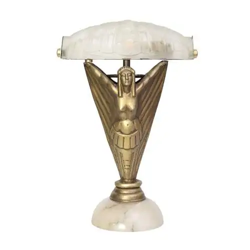 Art Deco Tischleuchte "APOLLON" Unikat Figurenleuchte einzigartig Tischlampe