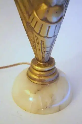 Art Deco Tischleuchte "APOLLON" Unikat Figurenleuchte einzigartig Tischlampe