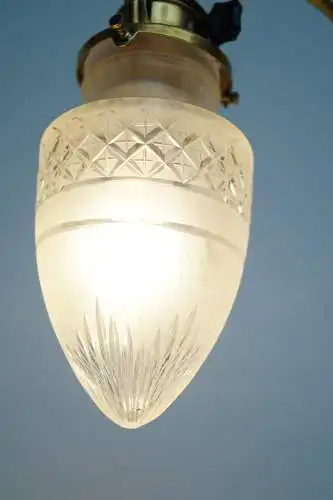 Original Jugendstil Art Deco Messinglampe "HAGEN" 1920 Tischlampe Lampe