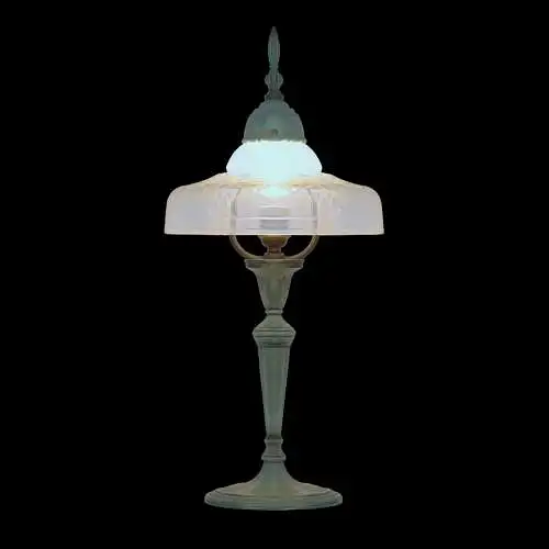 Romantische Jugendstil Shabby Chic Tischleuchte "LILLY" Unikat Tischlampe