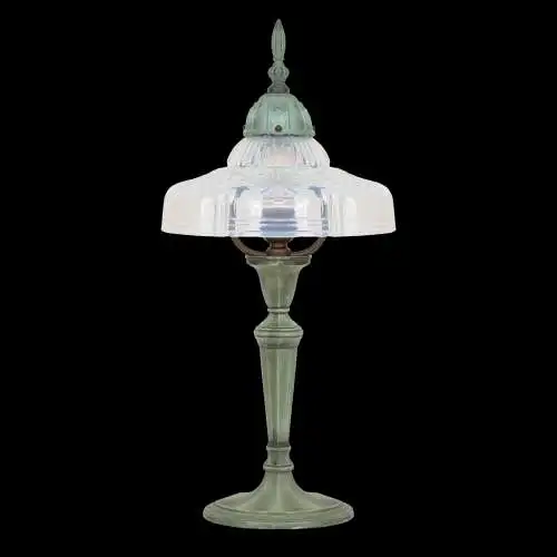 Romantische Jugendstil Shabby Chic Tischleuchte "LILLY" Unikat Tischlampe