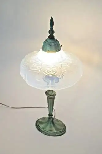 Romantische Jugendstil Shabby Chic Tischleuchte "LILLY" Unikat Tischlampe