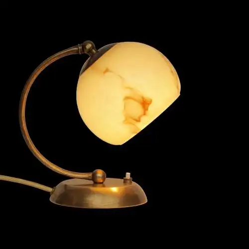 Art Deco Nachttischlampe Messinglampe 1930er Tischleuchte