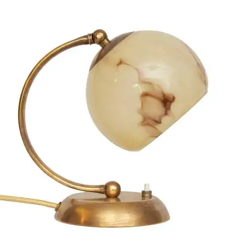 Art Deco Nachttischlampe Messinglampe 1930er Tischleuchte