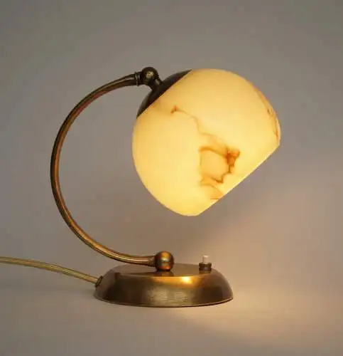 Art Deco Nachttischlampe Messinglampe 1930er Tischleuchte