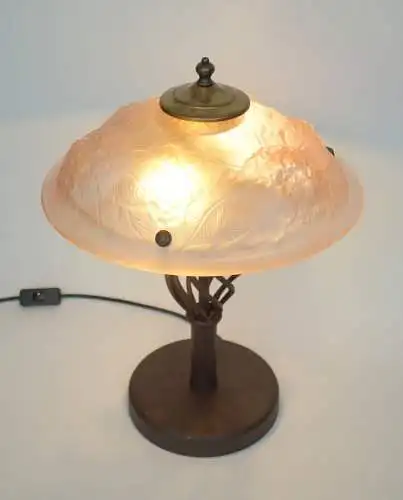 Schöne Art Deco Tischleuchte "ROSE" Tischlampe