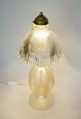 WMF Jugendstil Tischleuchte "VALERIA" Glas Kristall 1930er Tischlampe