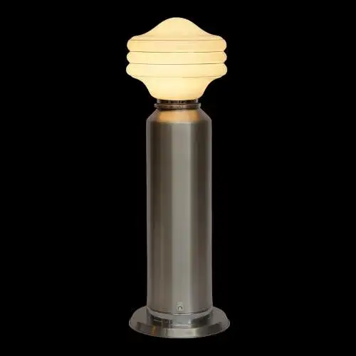 60er Vintage Space Age Tischleuchte "LITTY PILLAR" Tischlampe Chrom