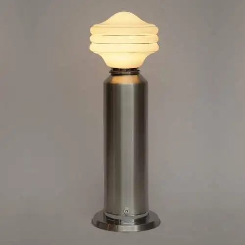 60er Vintage Space Age Tischleuchte "LITTY PILLAR" Tischlampe Chrom