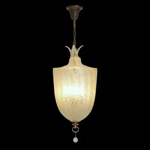 Sehr große Murano Art Deco Flurlaterne BAROVIER & TOSO Deckenlampe Hängeleuchte