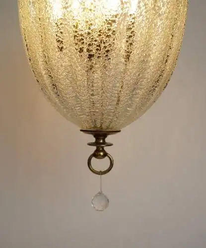 Sehr große Murano Art Deco Flurlaterne BAROVIER & TOSO Deckenlampe Hängeleuchte