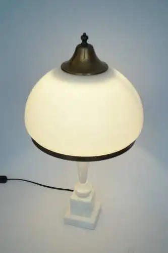 Elegante Art Deco Tischleuchte "CANTALOUPE"  Vasenleuchte Messinglampe