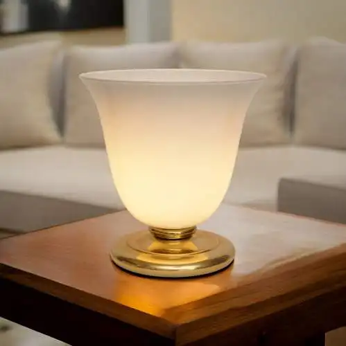 Lumière de table "DEEP CONNE" lampe en laiton de rêve Art Déco