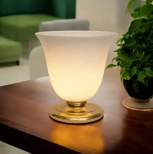 Lumière de table "DEEP CONNE" lampe en laiton de rêve Art Déco