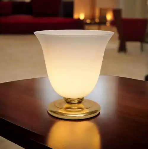 Lumière de table "DEEP CONNE" lampe en laiton de rêve Art Déco