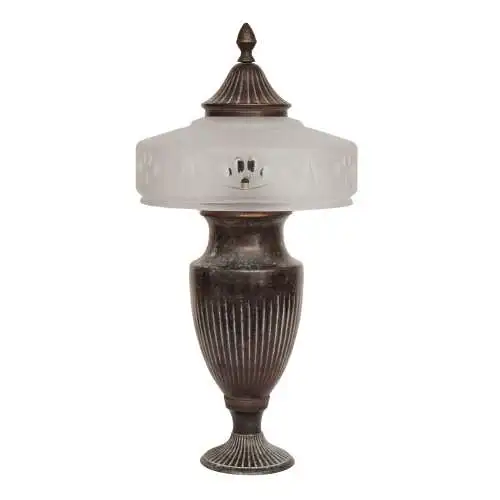 Traumhafte Jugendstil Unikat Messing Tischleuchte "NOVA" Messinglampe