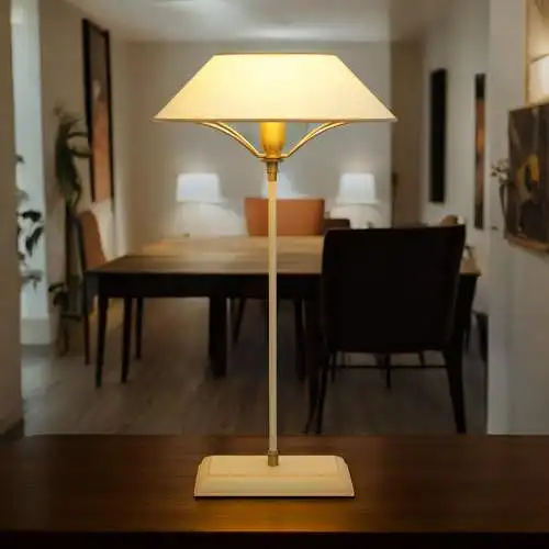Sehr elegante Design Landhaus Tischleuchte "HAMPTON" Tischlampe schlank