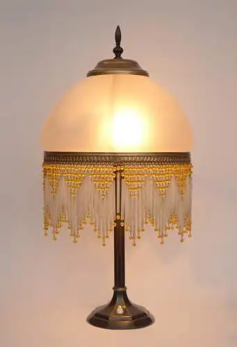 Art Deco Salon Tischleuchte "HOLLYWOOD REGENCY" Einzelstück Tischlampe Lampe