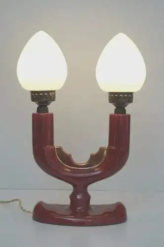 Art Deco Lampe Leuchte 30er Bankerlampe Belgium Tischlampe