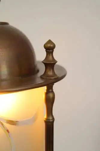 Art Nouveau Jugendstil Hängeleuchte "PARIS APRICOT" Deckenlampe Messinglampe