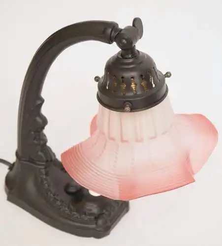 Romantische original Jugendstil Tischlampe "LITTE MAIDEN" Shabby Chic Klavier