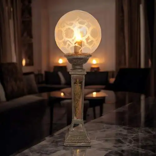 Art Deco Tischleuchte "REFLECTIONS" Unikat Tischlampe