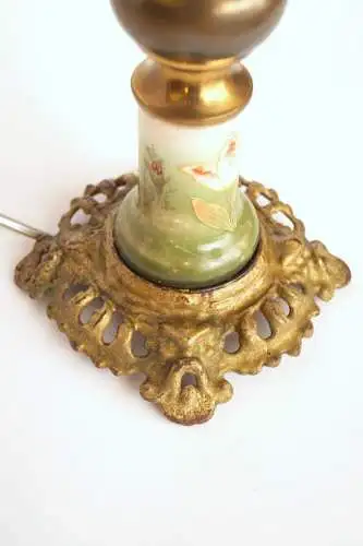 Art Nouveau Lampe de table Unikat Art nouveau Lumières de pétrole 1900