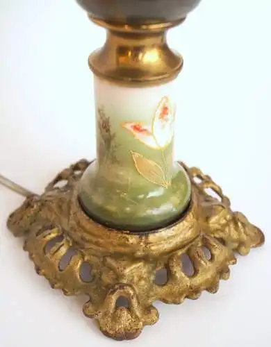 Art Nouveau Lampe de table Unikat Art nouveau Lumières de pétrole 1900