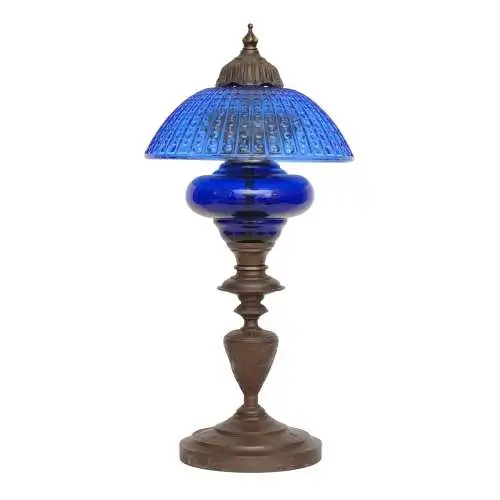 Art Deco Tischleuchte "OUT OF THE BLUE"  Einzelstück Jugendstil Tischlampe