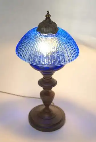 Art Deco Tischleuchte "OUT OF THE BLUE"  Einzelstück Jugendstil Tischlampe