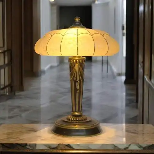 Art Deco Lampe Tischleuchte "BARCELONA" Fensterbank zierlich 2 Stk. erhältlich