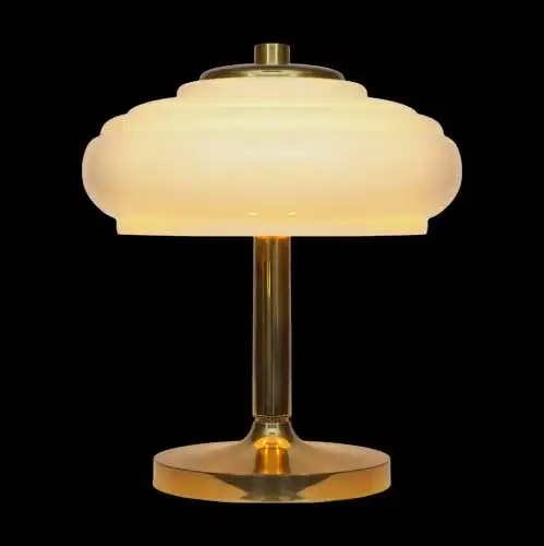 Orig. Mid-Century Modern Art Déco Design Lampe de table en laiton 60s sixties