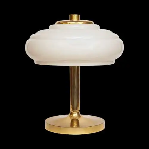 Orig. Mid-Century Modern Art Déco Design Lampe de table en laiton 60s sixties